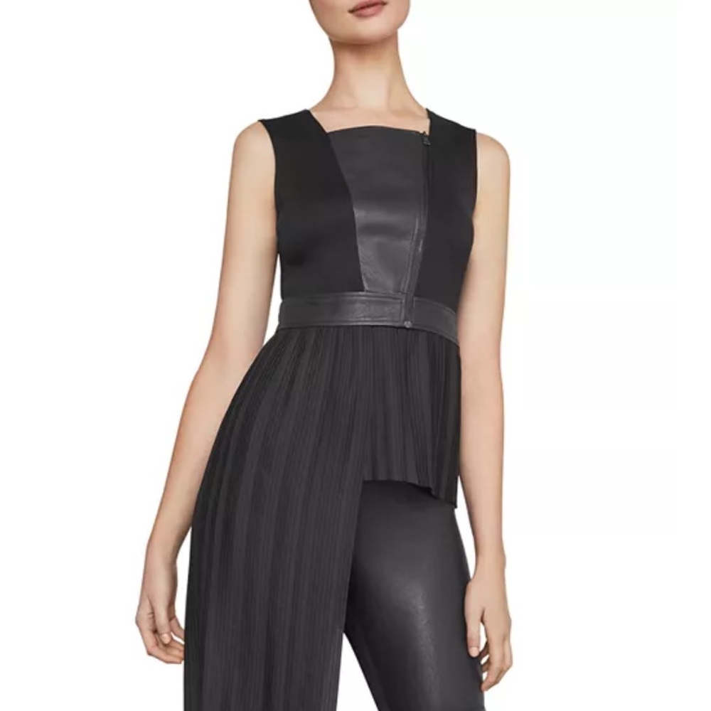 BCBG Black asymmetrical top